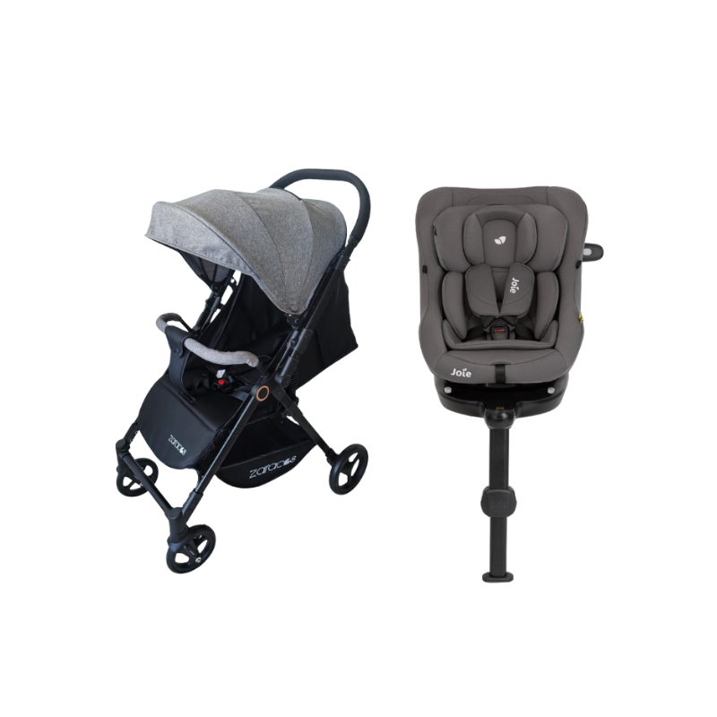 Xe đẩy cho bé Zaracos Suber 2976 + Ghế Ngồi Ô Tô Trẻ Em Joie I-Pivot 360 Thunder