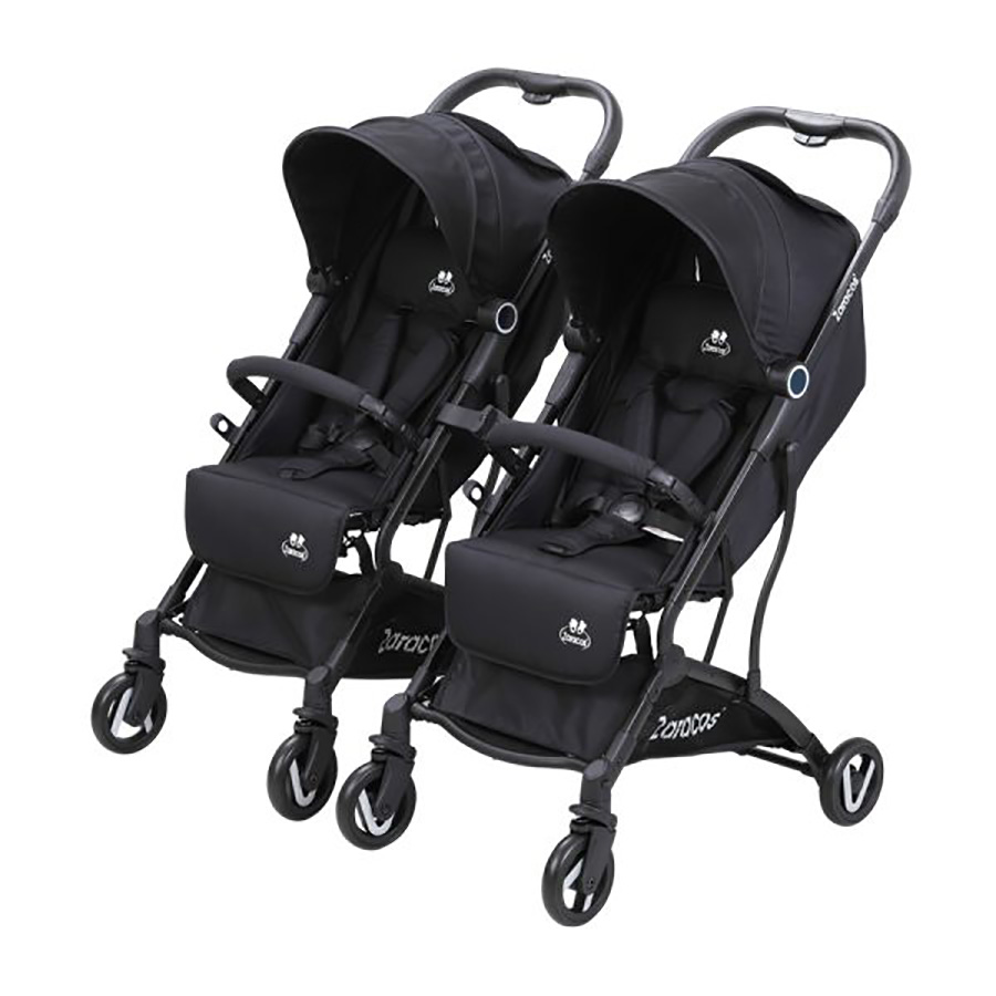 Xe đẩy đôi lắp ghép cho bé – Zaracos NORIO 9026 – BLACK + BLACK