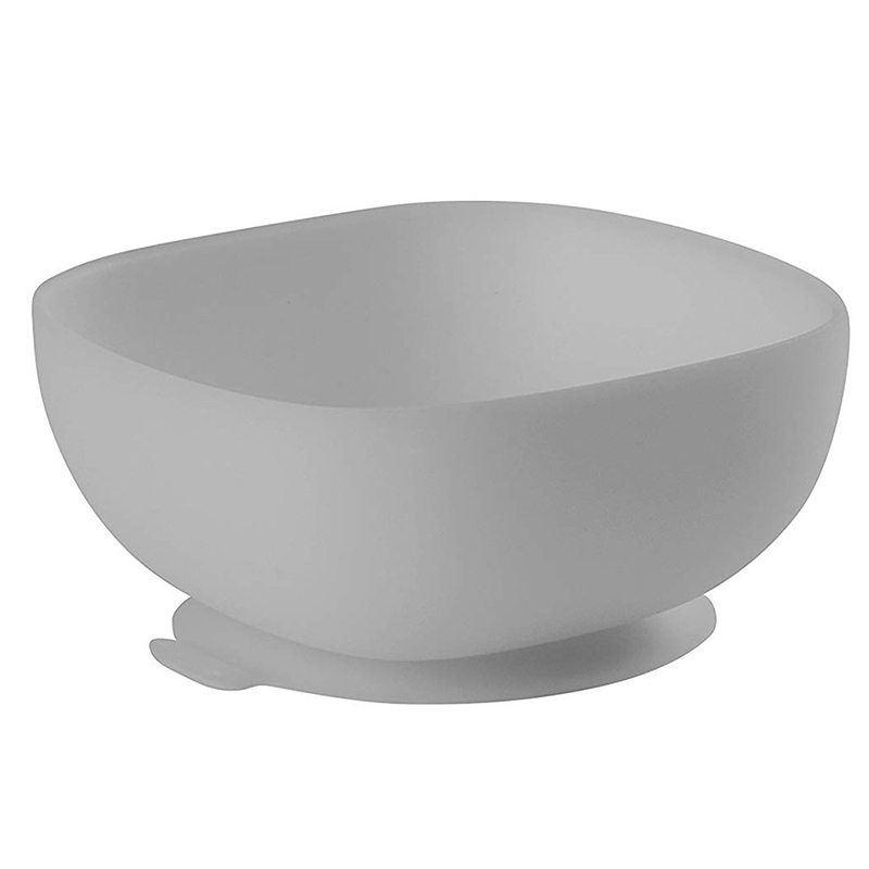 Bát Ăn Dặm Silicone Đế Hít Không Đổ Béaba Ghi Cloud