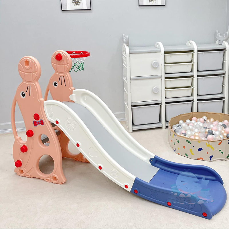 Cầu trượt đơn hải cẩu Holla màu hồng HL-10149