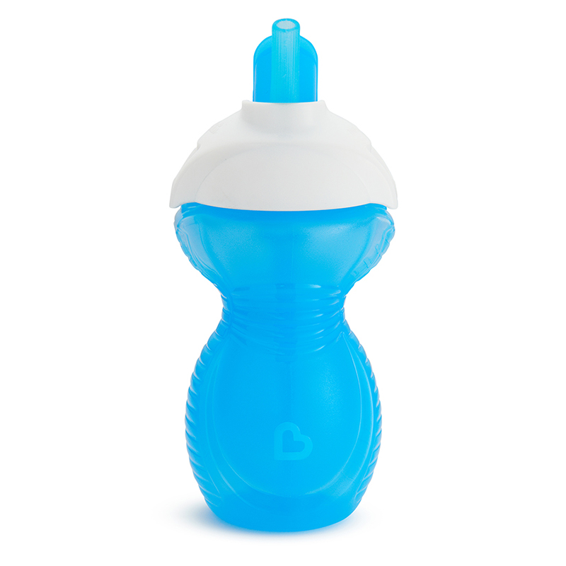 Cốc ống hút CL Munchkin 266ml màu xanh dương