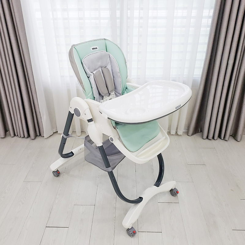 Ghế ăn cao Umoo U-04 màu xanh mint