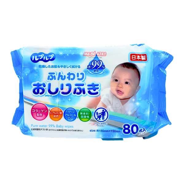 Khăn Giấy Ướt 99% Nước Tinh Khiết Life-do.Plus LD-210V 80 tờ