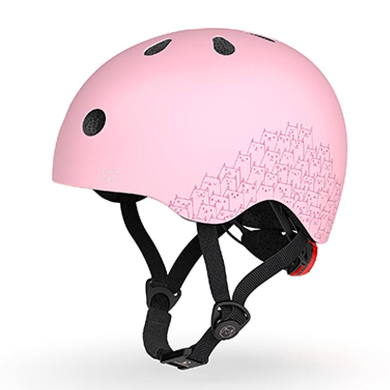 Mũ bảo hiểm phản quang trẻ em Scoot and Ride size XXS (Rose)
