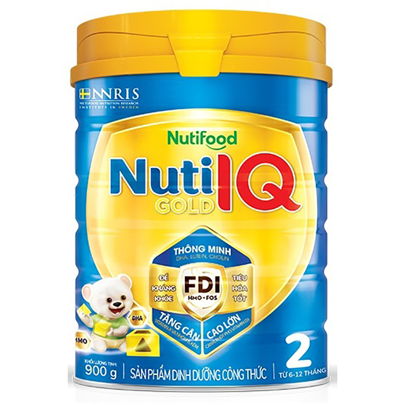 Sữa bột Nuti IQ Gold 2 lon 900g (6 - 12 tháng)