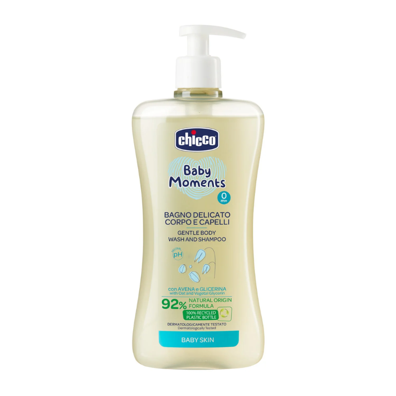 Sữa Tắm Gội Chicco Chiết Xuất Yến Mạch 0M+ 500ml