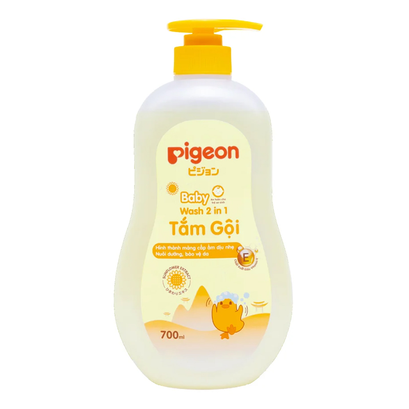 Tắm Gội Dịu Nhẹ Pigeon Hoa Hướng Dương 700ml