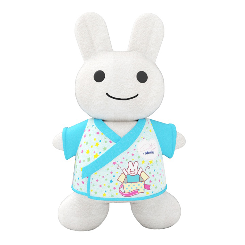 Thỏ bông Merries mặc Yukata màu xanh