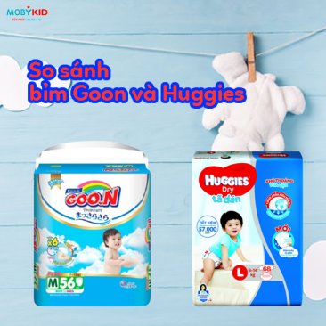 So sánh bỉm Huggies và Goon cho bé, nên mua loại nào?