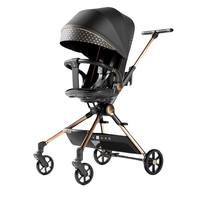 Xe Đẩy Đảo Chiều Gấp Gọn Vinng Q7 - Q7027 Màu Đen