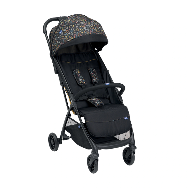 Xe Đẩy Gấp Gọn Chicco Glee Màu Đen Họa Tiết