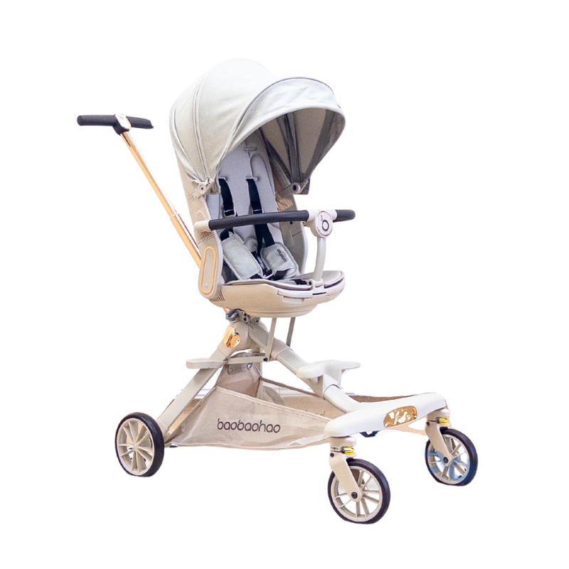 Xe Đẩy Trẻ Em Baobaohao V16 - Màu Xám Trắng