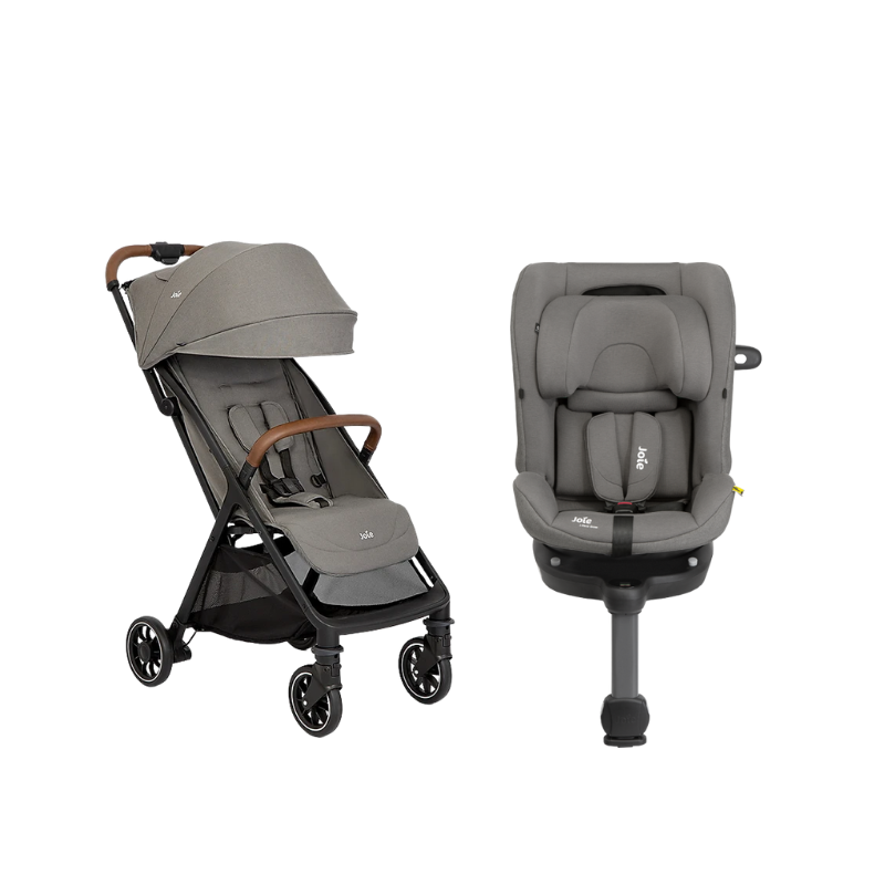 Xe Đẩy Trẻ Em Joie Pact Pro W/ RC & ADPT Pebble + Ghế Ngồi Ô Tô Trẻ Em Joie I-Pivot Grow Thunder