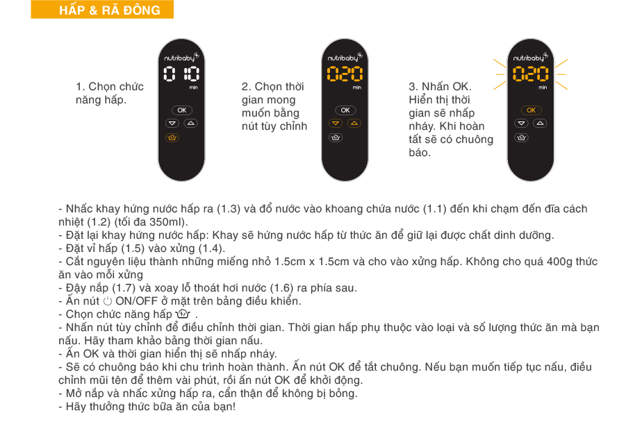 [Review] Máy xay hấp đa năng Babymoov Nutribaby Plus 5 in 1 dành cho các mẹ bỉm sữa