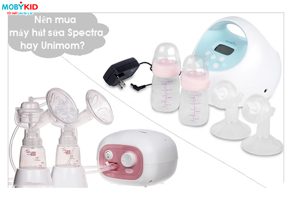 [Review] So sánh máy hút sữa Unimom và Spectra, nên chọn loại nào?