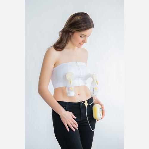 Áo hút sữa rảnh tay Medela Easy Expression Bustier (L, Trắng)