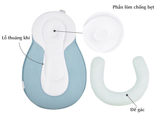 Đệm ngủ đúng tư thế Cosydream Babymoov Ghi BM14305