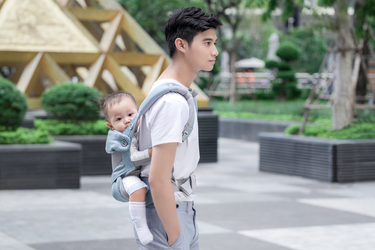 Địu cho bé Ergobaby 360 Cool Air Mesh – Chambray