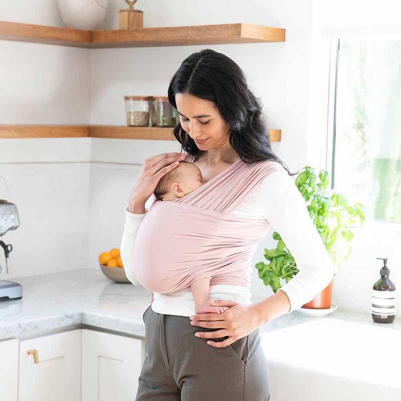 Địu cho bé Ergobaby Aura Baby Wrap – Blush Pink