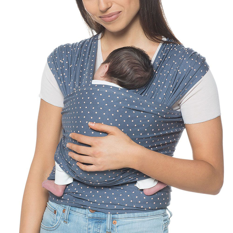 Địu cho bé Ergobaby Aura Baby Wrap - Coral Dots