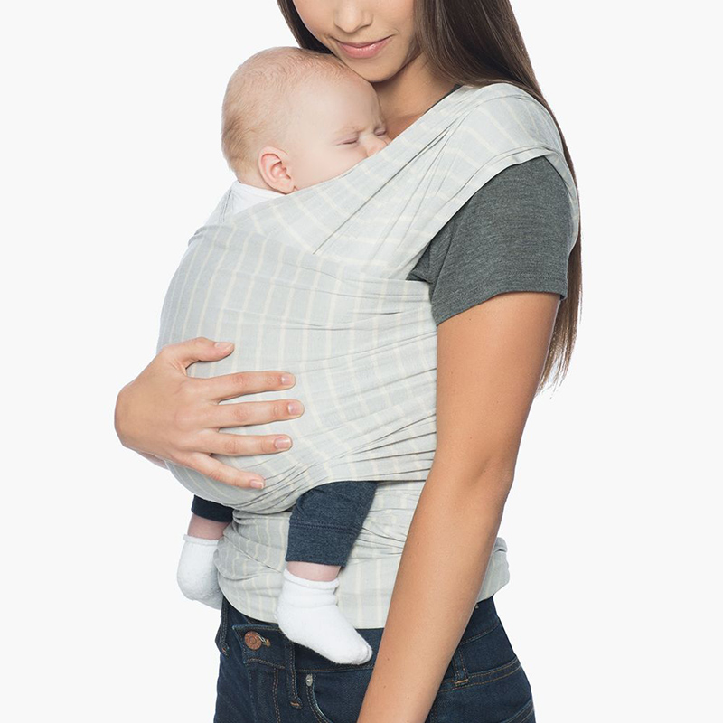 Địu cho bé Ergobaby Aura Baby Wrap - Grey Stripes