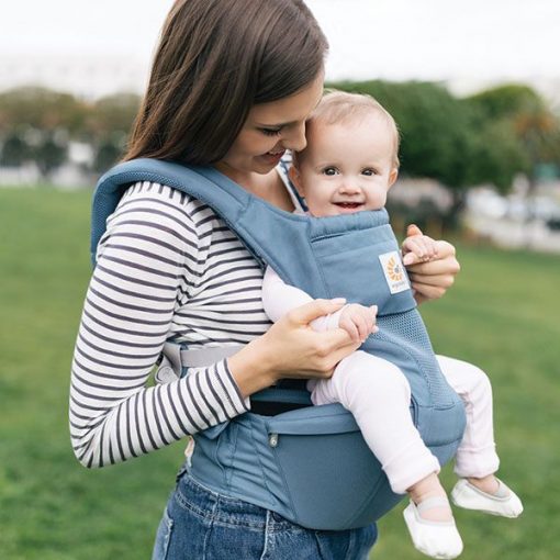 Địu cho bé Ergobaby Hip Seat Cool Air Mesh – Oxford Blue