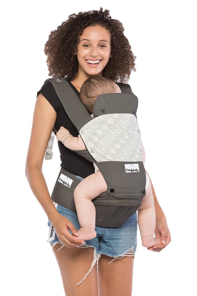 Địu ngồi cao cấp siêu mềm 4 tư thế Comfybaby HC003 - Màu Xám