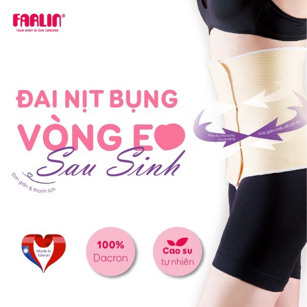 Đai nịt bụng cho mẹ bầu sau sinh Farlin BF-600