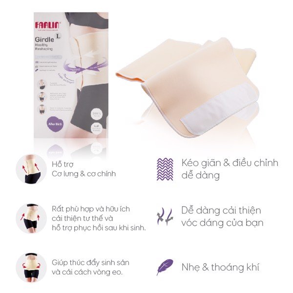 Đai nịt bụng cho mẹ bầu sau sinh Farlin BF-600