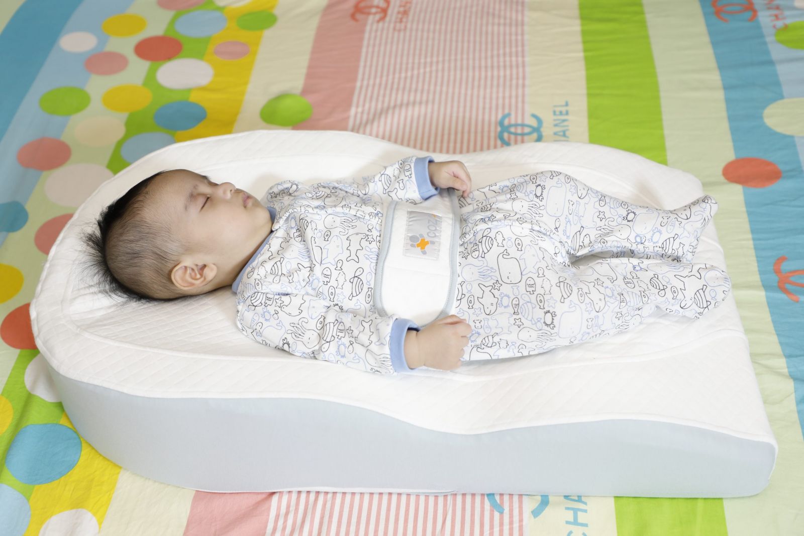 Đệm ngủ đúng tư thế và chống trào ngược Coza LITE - Màu Xanh Dương