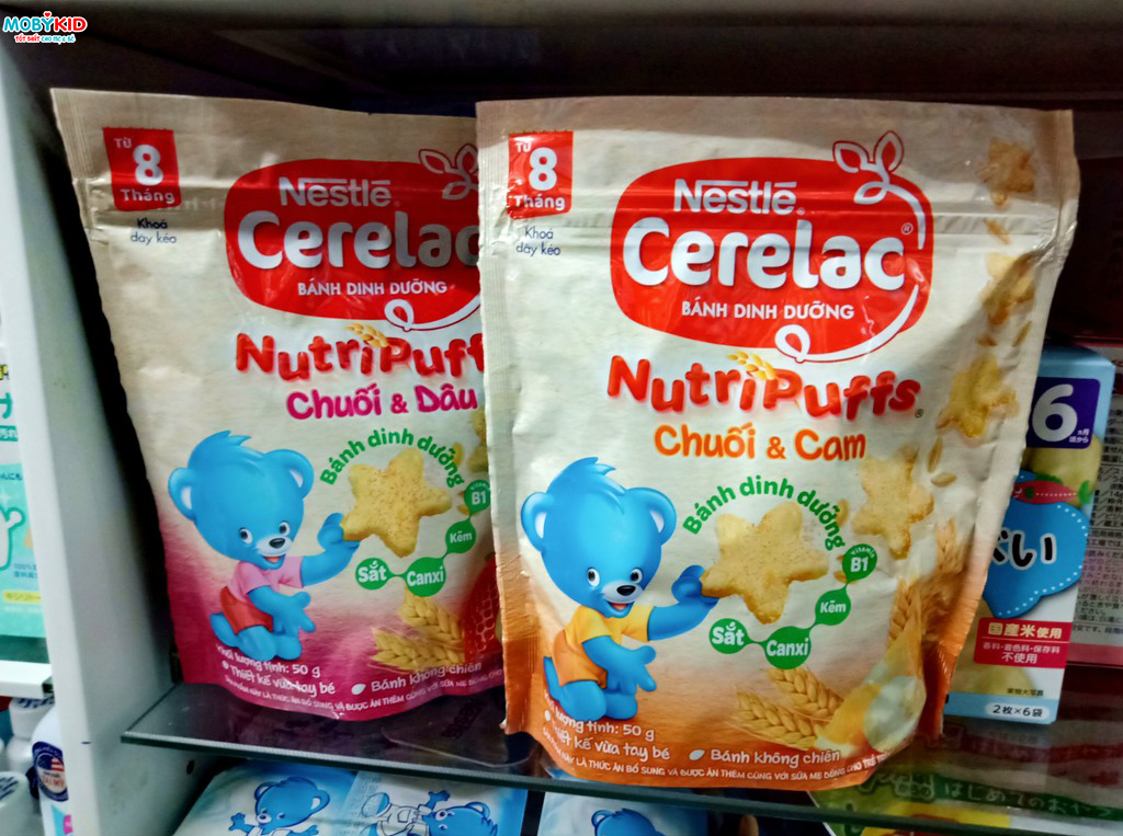 Review chi tiết bánh ăn dặm Nestle Cerelac Nutripuffs nhiều vị dành cho bé