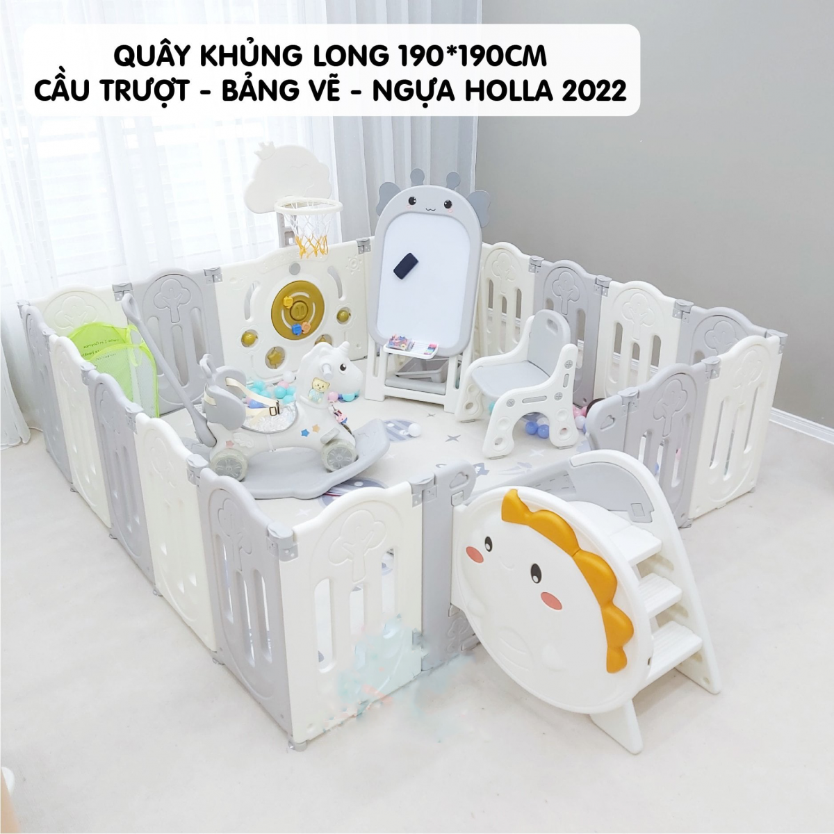 Quây khủng long Holla HL-08166 màu xám