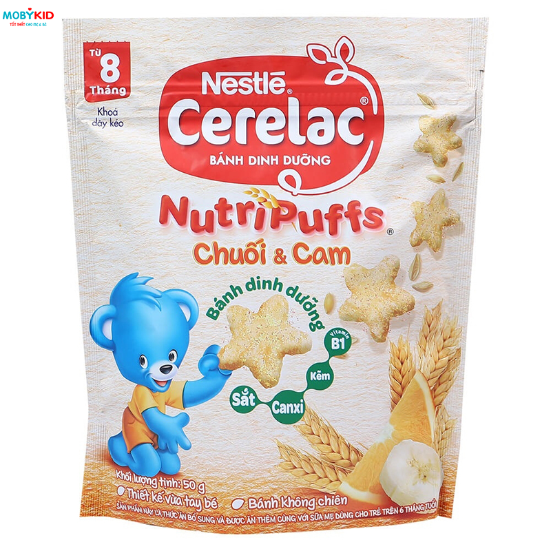 Review chi tiết bánh ăn dặm Nestle Cerelac Nutripuffs nhiều vị dành cho bé 