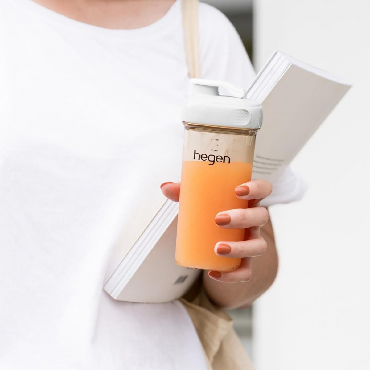 Bình tập uống Hegen Straw cup PPSU 330ml màu xám