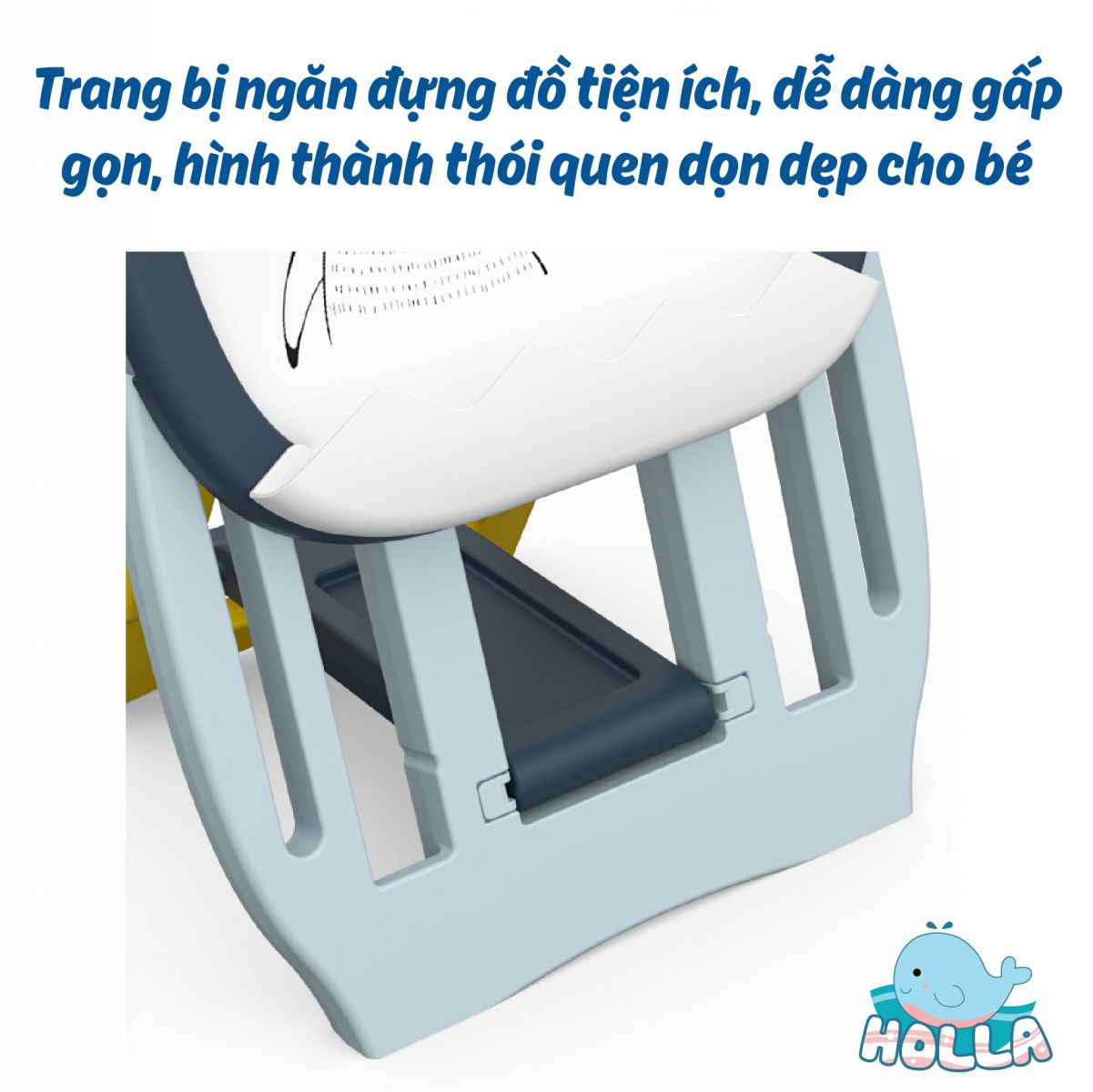 Bảng vẽ chim cánh cụt Holla màu xanh 