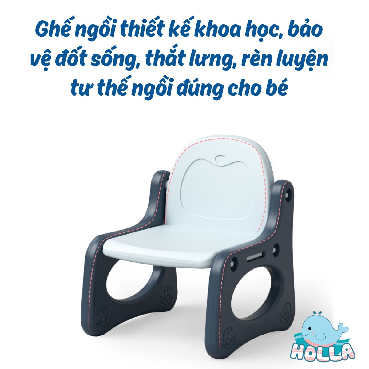 Bảng vẽ chim cánh cụt Holla màu xanh 
