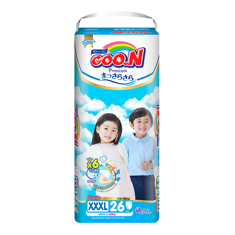 Bỉm - Tã quần GOO.N Premium size XXXL 26 miếng (18 - 30kg)