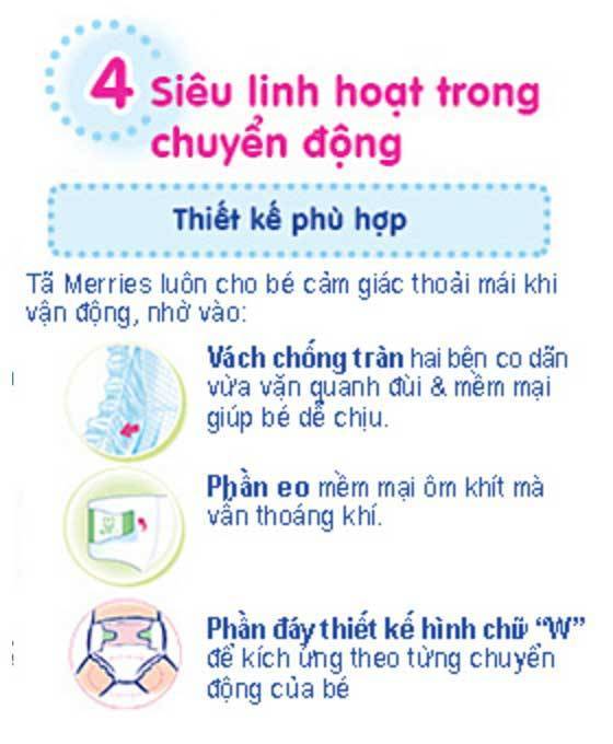 Bỉm - Tã quần Merries Size L - 44 Miếng