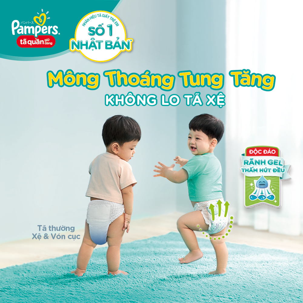 Bỉm - Tã quần Pampers tiết kiệm size L 36 miếng (Bé 9-14kg)