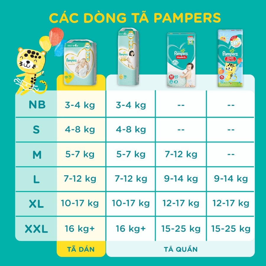 Bỉm - Tã quần Pampers tiết kiệm size L 36 miếng (Bé 9-14kg)