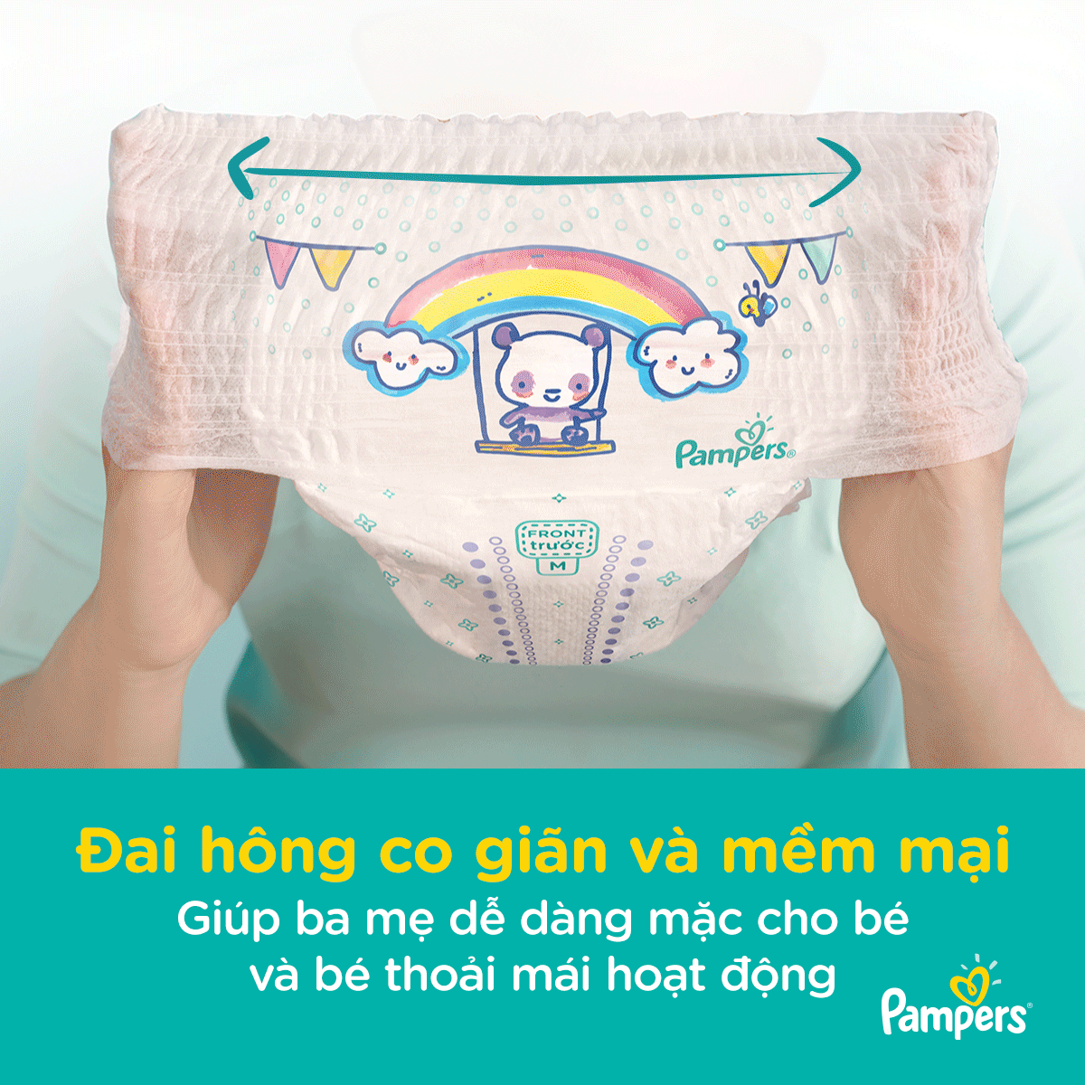 Bỉm - Tã quần Pampers tiết kiệm size L 36 miếng (Bé 9-14kg)
