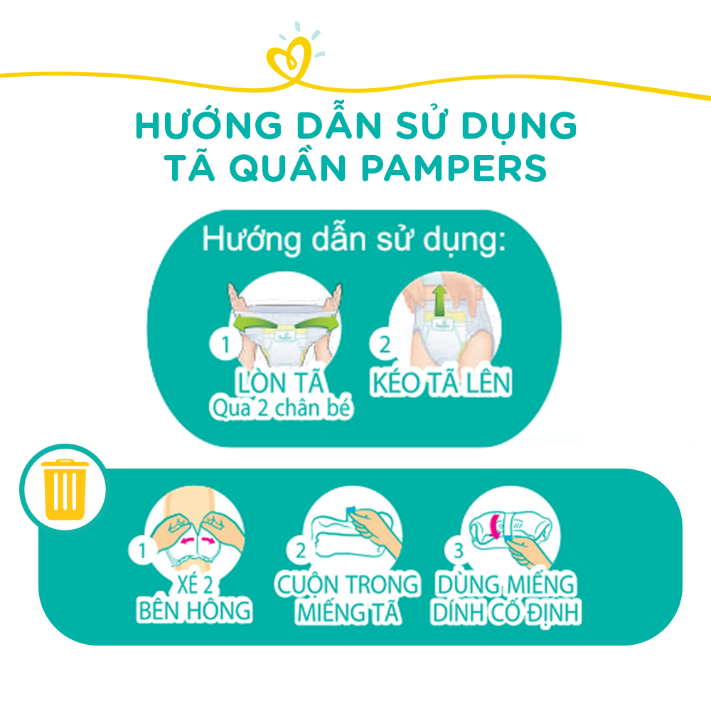 Bỉm - Tã quần Pampers tiết kiệm size L 36 miếng (Bé 9-14kg)
