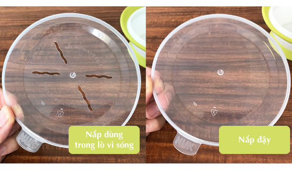 Bộ 2 bát ăn NUK chống đổ có nắp