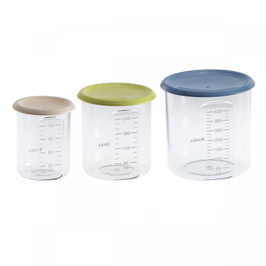 Bộ 3 Hộp Chia Thức Ăn Nhựa Tritan Pháp Béaba