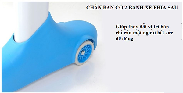 Bộ bàn học chống gù chống cận xuất Hàn Luxury màu xanh