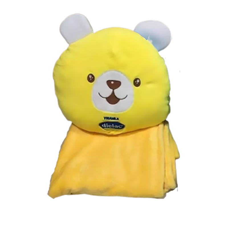 Bộ mền gối hình gấu 2in1 tiện lợi