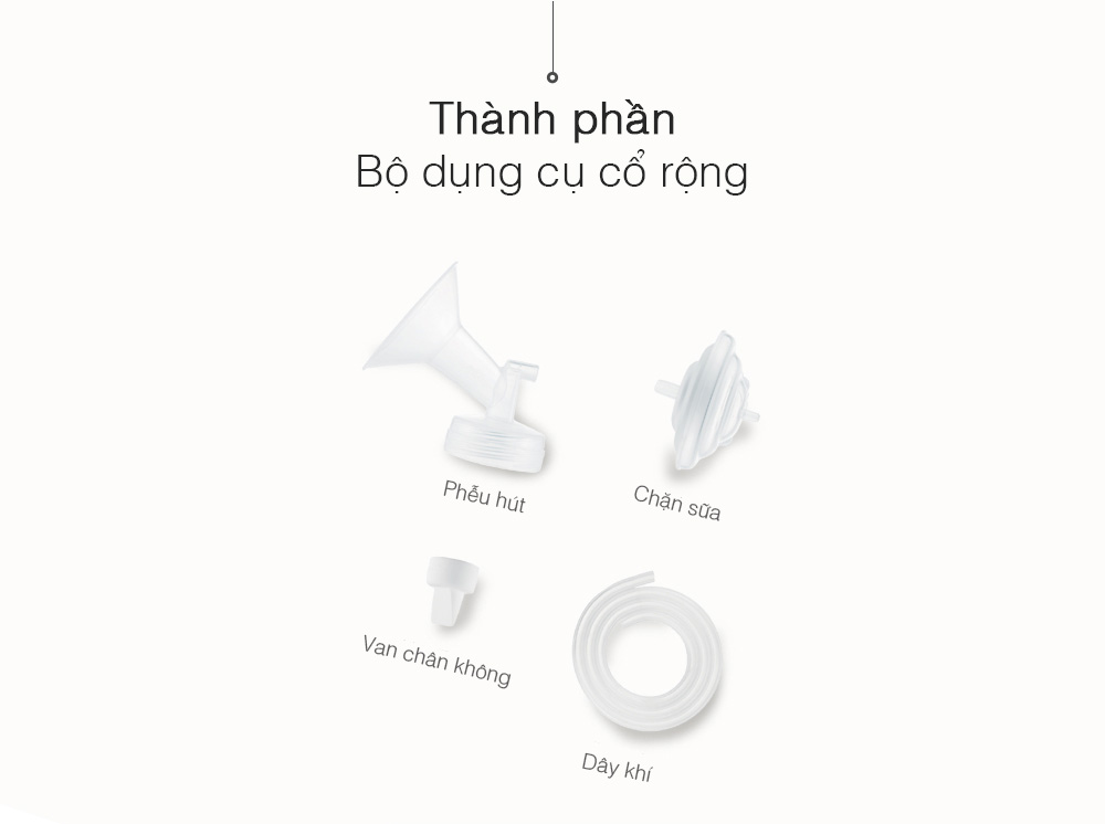 Bộ phụ kiện phễu hút máy hút sữa Spectra