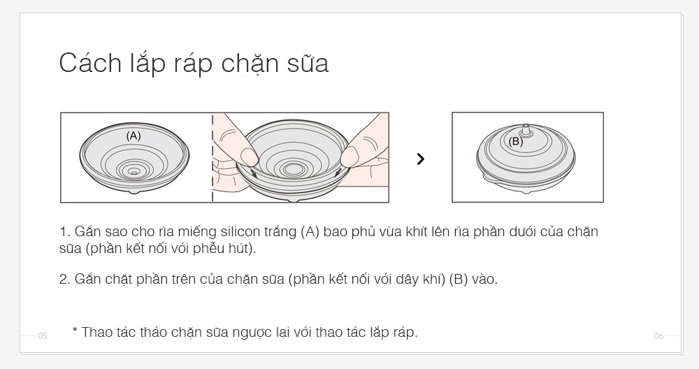 Bộ phụ kiện tiêu chuẩn dành cho máy hút sữa Spectra (Cổ rộng, phễu size 16,20,24,28)