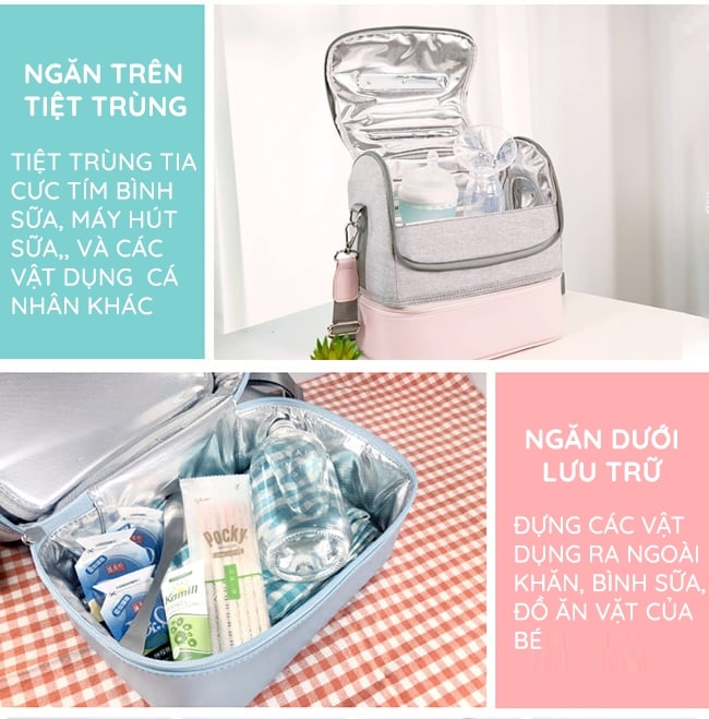 Balo tiệt trùng Mommy 59S - Màu hồng