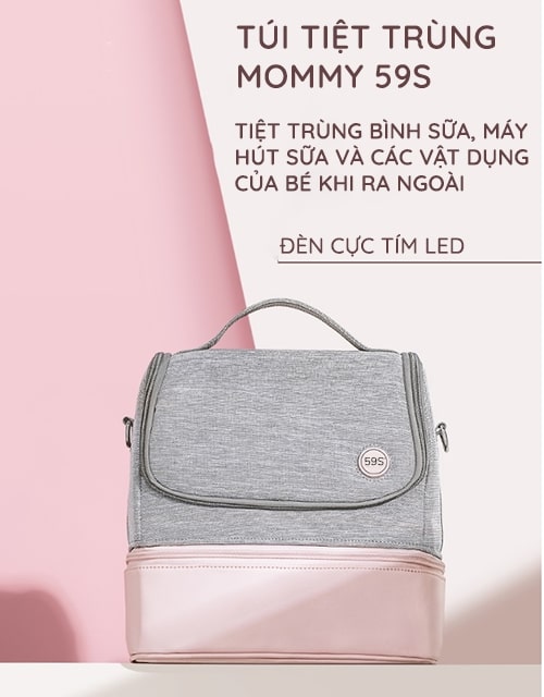 Balo tiệt trùng Mommy 59S - Màu hồng